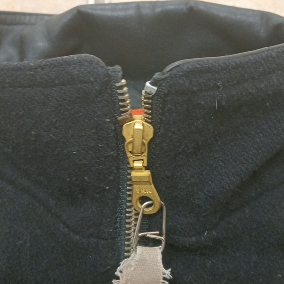 Mens Vintage Nike Air Varsity Wool Leather Jacket L - Picture 4 of 11